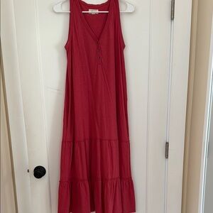 Pact Tiered Skirt Maxi Sundress